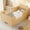 Natural + MDF + Pine + Plywood, variant on Luckynote Bear Shaped Floor Bed Frame, Low Profile No Box Spring Needed for Bedroom, Pink