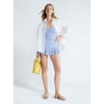 thumbnail image 2 of Free Assembly Women's and Women's Plus Shirred Ruffle One Piece Swim Dress, Sizes XS-3X, 2 of 5