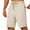 Beige, variant on Men's Athletic Shorts with Zipper Pockets Lightweight Drawstring Stretch for Workout Gym Basketball 30-42