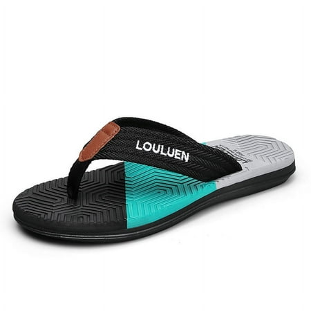 

Men Yoga Mat Canvas Sport Flip Flops Thong Sandals Outdoor Beach Slides Non-Slip