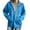 Blue, variant on Krdevn Womens Fall Sweatshirts,Women'S Street Long Sleeve Coat Sweatshirt Hooded Zipper Solid Color Coat Casual Warm Outwear Sweatshirt,Pullover Sweatshirts for Women,Size:M