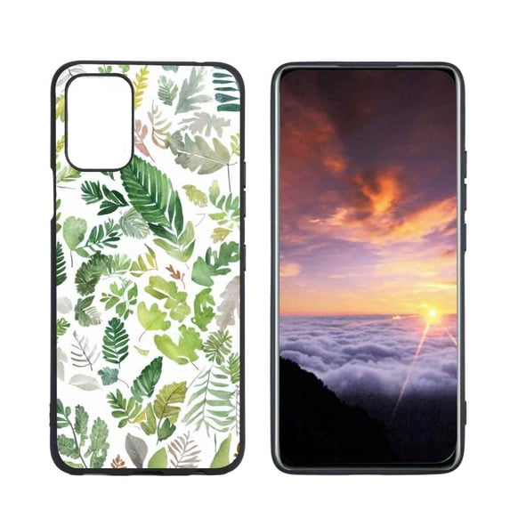 Compatible with LG K42 Phone Case, Leaves-39 Case Men Women, Flexible Silicone Shockproof Case for LG K42