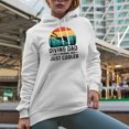 thumbnail image 2 of Diving Dad Like a Normal Dad Just Cooler, Retro Scuba Diver, Father's Day or Birthday, White Hooded Sweatshirt or Hoodie, 2XL, 2 of 5