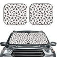 thumbnail image 2 of Daiia Poodle Dog 2PCS Car Windshield Sun Shade, Foldable Sun Shield for Car Front Window, Auto Sun Blocker Visor Protector Universal for Truck SUV Pickup-Large, 2 of 7