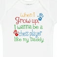 thumbnail image 4 of Inktastic Chess Player Like Daddy Boys or Girls Baby Bodysuit, 4 of 5