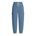 thumbnail image 5 of HAiming Women's Jogger Pants Outdoors Camping Travel Quick Drying UPF 50+ Sweatpants Elastic Waist Solid Color Pants with Pockets, 5 of 7