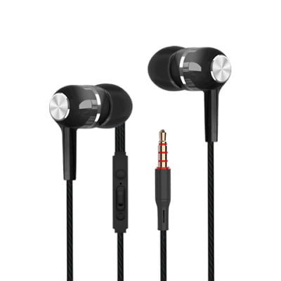 Auriculares para teléfono móvil con subwoofer deportivo VPB S12, control por cable, auriculares con cable y micrófono