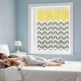 thumbnail image 4 of Yellow Grey Window Privacy Film Herringbone Abstract Decorative Glass Window Film UV Blocking Static Cling Non-Adhesive Sticker Covering for Home Door 17.7 x 39.3 inches, 4 of 8