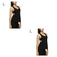 thumbnail image 3 of Jumpingount Caliente Sexy sin mangas espalda descubierta Fitness Tops mujeres deporte entrenamiento camisas chaleco secado rápido suelta camiseta, 3 of 6