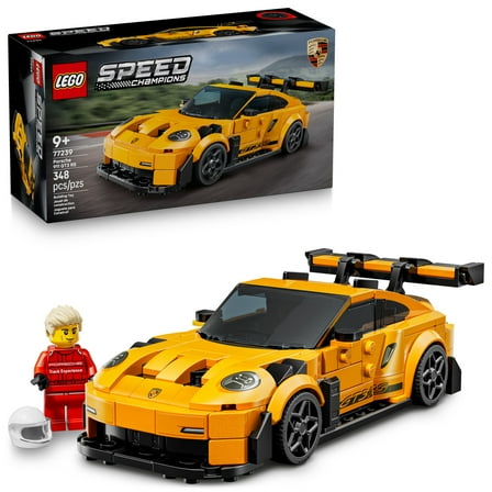 LEGO Speed Champions Porsche 911 GT3 RS Super Car Toy - Model Kit & Pretend Play Toy for Boys & Girls, Ages 9  - Sports Car Building Set for Kids & Racing Fans - Gift Idea for Birthdays - 77239