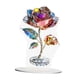 thumbnail image 2 of Decoración de rosa acrílica 2D, con base decorativa, adorno de escritorio para decoración del hogar, patrón de flores para dormitorio, 2 of 9