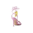thumbnail image 5 of Schutz Jannis Nubuck Rosa Feminino Lace Up Pointed Toe High Heel Pumps Shoes (Club Rose, 6.5), 5 of 6