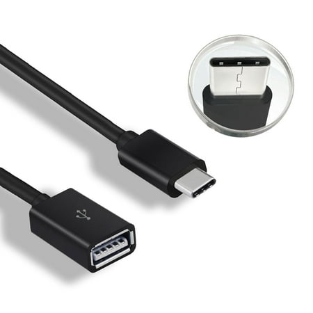 EEEkit USB 3.1 Type C to USB 2.0 Type A Male to Female OTG Data Connector Cable Adapter, 17cm for Samsung Galaxy S9/S9 Plus/Note 9/Note 8, LG G5/G6, Google Nexus 5X/6P or Type C USB Mobiles