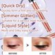 thumbnail image 2 of Sombra de ojos líquida con purpurina, pigmentos de larga duración, metales, brillo, sombra de ojos brillante, maquillaje de ojos (oro rosa), 2 of 5