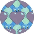 thumbnail image 1 of Ahgly Company Indoor Round Patterned Blue Diamond Blue Area Rugs, 4' Round, 1 of 1