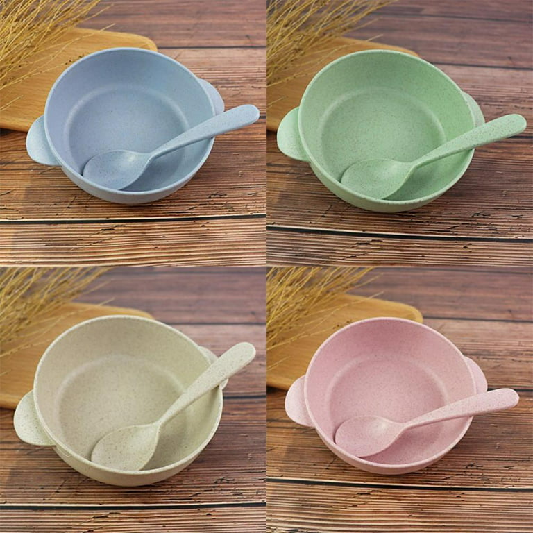 Cereal Bowls with Straws for Kids - (Set of 6 - 20-Ounce Bowls