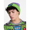 thumbnail image 5 of Toy Story Men's and Big Men's Buzz Lightyear Graphic Cosplay Tee and Beanie Set, 2-Piece, Sizes XS-3XL, 5 of 6