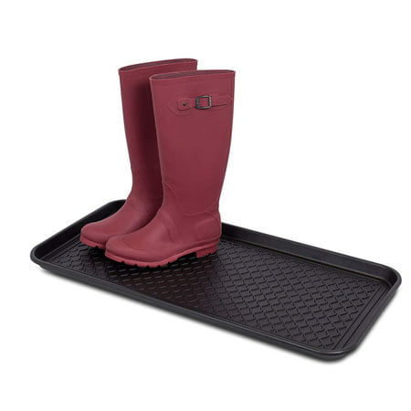 Internet’s Best Multi-Purpose Boot & Shoe Tray | 30 x 15 Rectangle | Protects Floors from Water and Dirt | Waterproof for All Weather Indoor or Outdoor Use | Pet Bowl