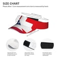 thumbnail image 2 of Salouo USA Switzerland Pattern Sport Sun Visor Hats,1-Piece of Adult Sunscreen Visor Cap Adjustable Sun Hat for Outdoor Activities Fits for Women and Men (One Size), 2 of 6