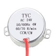thumbnail image 2 of Synchronous Gear Motor AC 24V 60-70RPM 50-60Hz CCW/CW 4W for Electric Fan, 2 of 5