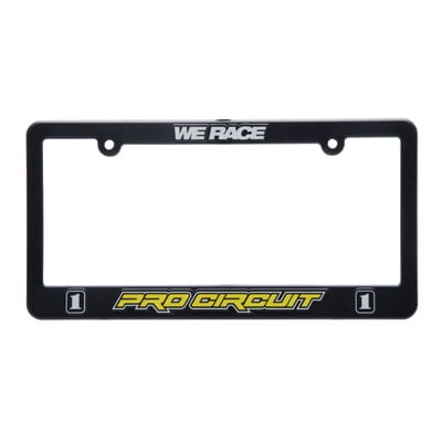Pro Circuit License Plate Frame Black