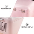 thumbnail image 3 of Raindrops Pink Iron Storage Box for Home Use Lightweight with Cover to Protect Items from Dust 7.5 Inches, 3 of 8