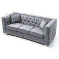 thumbnail image 3 of Glory Furniture Miami G800-S Loveseat, Gray, 3 of 4