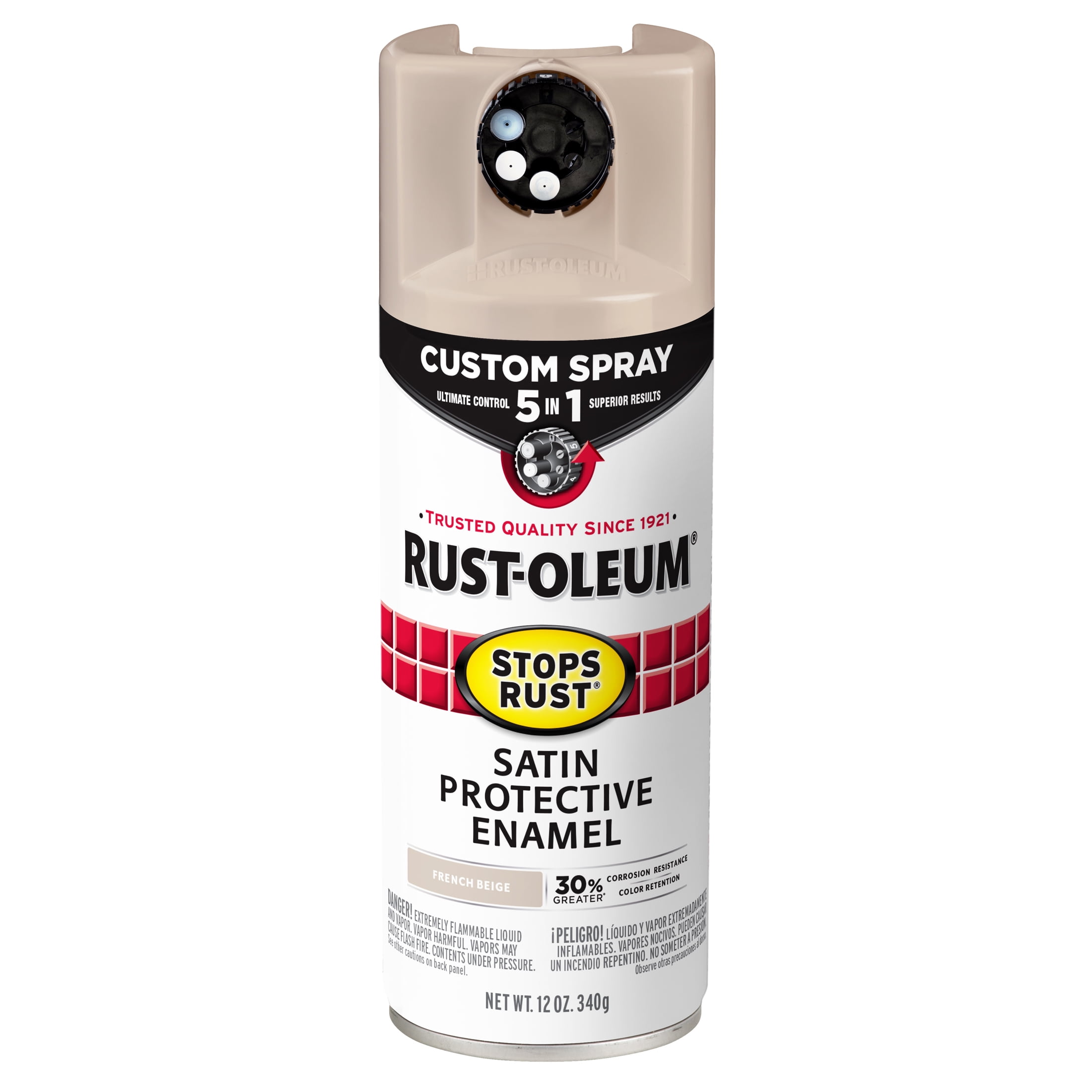 French Beige, Rust-Oleum Stops Rust Custom Spray 5 in 1
