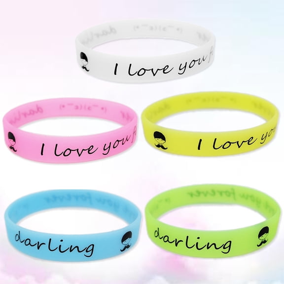 TABLZONE 25-Pack Custom Silicone Wristbands for Events, Round Shape, Bright Mixed Colors, Party Favors