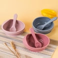 thumbnail image 2 of SNNROO 2pcs Baby Feeding Bowl And Spoon Set With Silicone Suction Cup And Soft Silicone Spoon, 2 of 7
