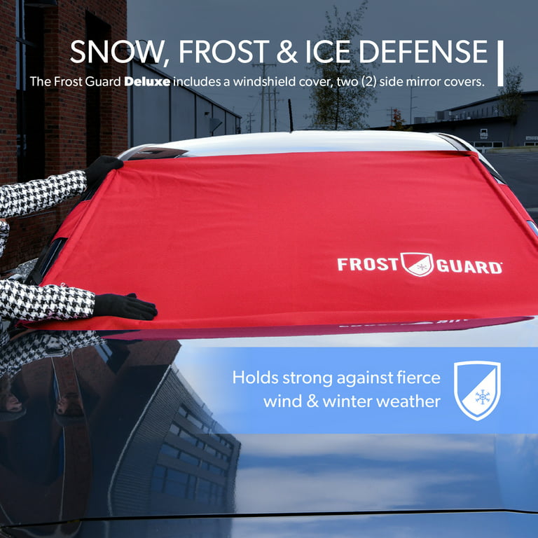 FrostGuard Deluxe  Full-Coverage Car Windshield Cover for Ice and