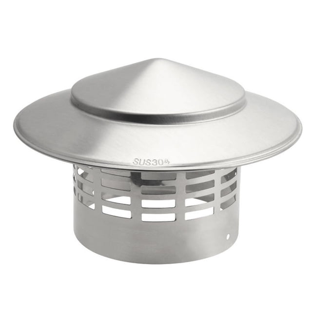 Bouchon de Cheminée en Acier Inoxydable 304 pour Mur Extérieur Sortie d'Air Frais Tuyau d'Échappement