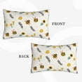 thumbnail image 5 of LNWH Rectangle Pillow Cover, Cute Bee Yellow Flowers Cushion Covers Pillowcase for Couch Bedroom Sofa, 14"x20", 5 of 7