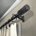 thumbnail image 2 of Ashanti 13/16" Bay Window curtain rod 20"-36", 38"-72" - Black,(ABay-97-2), 2 of 4