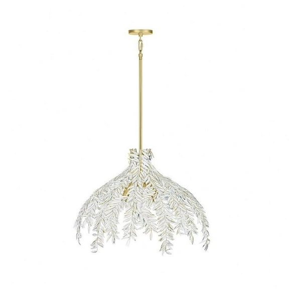 4 Light Pendant in Modern Style-27 inches Tall and 32 inches Wide-Distressed White Finish Bailey Street Home 79-Bel-5037470
