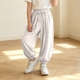thumbnail image 5 of Pretxorve Kids Girls Wide Leg Pants Light Loose Casual Everyday Bottoms Sizes 1-14Y, 5 of 5