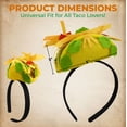 thumbnail image 2 of Nicky Bigs Novelties Mini Taco Headband - Lightweight Festive Food Headband - Unisex Adult Cosplay Holiday Costume Accessory, Multi-color, One Size, 2 of 9