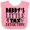 Pink and White, variant on Inktastic Daddy's Little Tax Deduction Blue Hearts Boys or Girls Baby Bib
