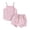 Pink, variant on AherBiu Infant Baby Toddler Girls Clothes Comfy Tank Tops with Bottom Shorts 2 Piece Summer Cute Sets