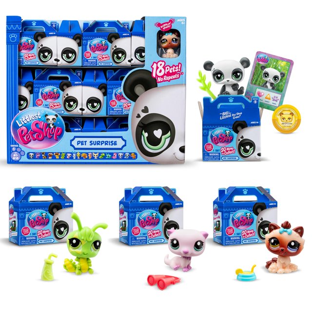 Set de coleccionista Littlest Pet Shop Gen 7 con 18 mascotas de más de 4 años