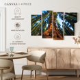 thumbnail image 4 of Elephant Stock Lofty Sequoia Tree Wall Art - Horizontal Multi Panel Canvas - Living Room Wall Decor - Floral And Botanical Multi Panel - Brown And Orange Decor - 24" x 14", 4 of 4