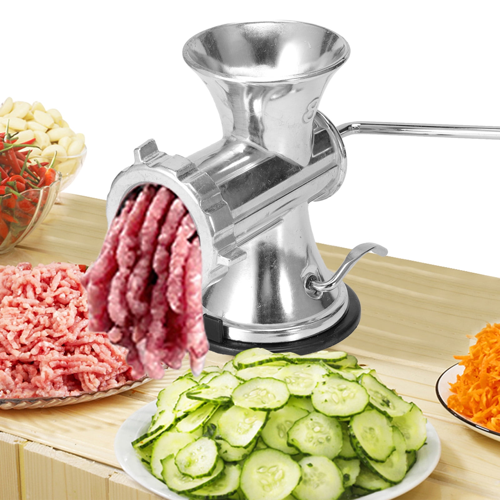 Garosa Aluminum Alloy Manual Meat Grinder Sausage Stuffer Grinding