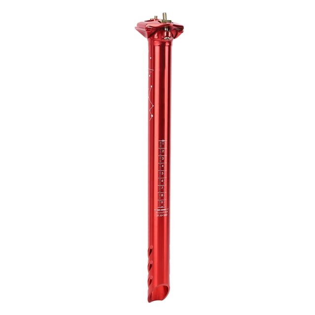 MAGT Tija de sillín de Bicicleta, 31,6 mm Ultraligero 7075 Aleación de Aluminio Tija de sillín de Bicicleta Tubo de sillín de Bicicleta Tija de sillín de Bicicleta de Carretera de montaña(Rojo)