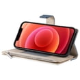 thumbnail image 3 of Funda cartera GANGXUN para iPhone 12 Pro , cuero PU con tarjetero, cremallera, correa de mano, soporte y protección 598°, 3 of 6