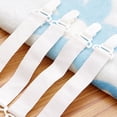 thumbnail image 4 of 4Pcs Elastic Band Retaining Clip For Fixed Bedspreads, Bed Sheet Securing Clips With Elastic Strap, Non-Slip Adjustable Tension For Home Bedroom Bedding Organization, 4 of 8