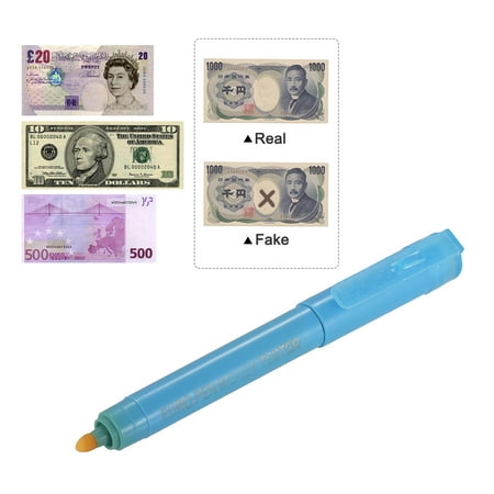 Multi-function UV Light Money Counterfeit Detector Pen Mini Banknote Tester Pen Currency Cash Checker Money Fake Dollar Marker for Dollar Euro Pound Yen Korean (Best Place To Cash In Fake Money)