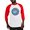 Red/White, variant on CafePress - Clausometer Baseball Jersey - Cotton Baseball Jersey, 3/4 Raglan Sleeve Shirt