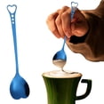 thumbnail image 2 of Heart Shaped Hollow Stainless Coffee Spoons, Multi Color Long Handle Dessert Spoons Tea Spoons for Afternoon Tea, Cute Ice Cream Sundae Utensils, 1 Spoon, 2 of 9