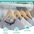thumbnail image 5 of OLIYNEDY Adjustable Closet Rod 29-94 Inch, Heavy Duty Wall Mount Clothes Hanging Rod, Matte White Anti-Rust Stainless Steel Closet Organizer Rod for Wardrobe Storage, Closet Organizer, Window & Bathr, 5 of 8