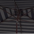 thumbnail image 3 of SAFAVIEH Outdoor Collection Athens 6.5 x 10-Foot Rectangle Umbrella Navy/White, 3 of 6